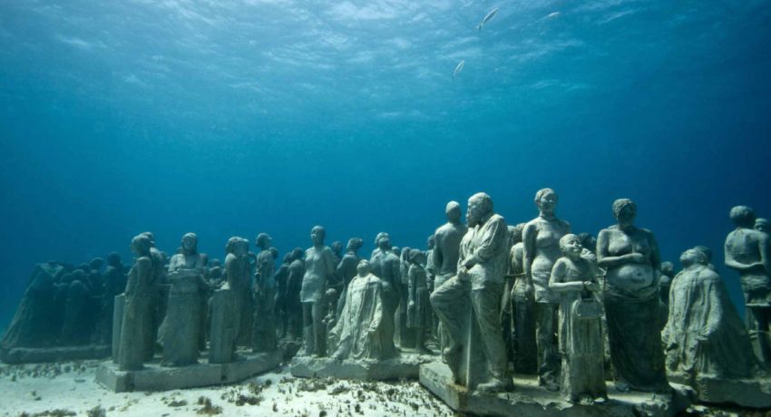 underwater museum of art in cancun